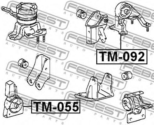Подушка двигателя FEBEST TM-055 Подушка двигателя FEBEST TM-055