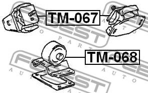 Подушка двигателя FEBEST TM-068 Подушка двигателя FEBEST TM-068