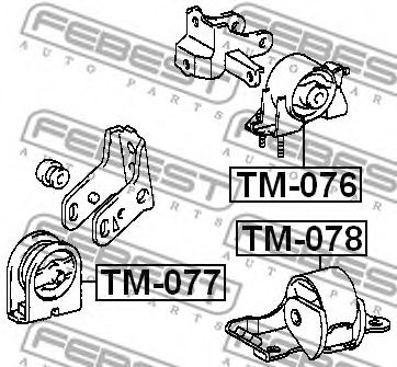 Подушка двигателя FEBEST TM-076 Подушка двигателя FEBEST TM-076