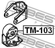Подушка двигателя FEBEST TM-103 Подушка двигателя FEBEST TM-103