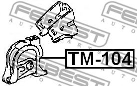 Подушка двигателя FEBEST TM-104 Подушка двигателя FEBEST TM-104