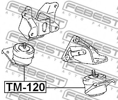 Подушка двигателя FEBEST TM-120 Подушка двигателя FEBEST TM-120