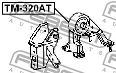 Подушка двигателя FEBEST TM-320AT Подушка двигателя FEBEST TM-320AT