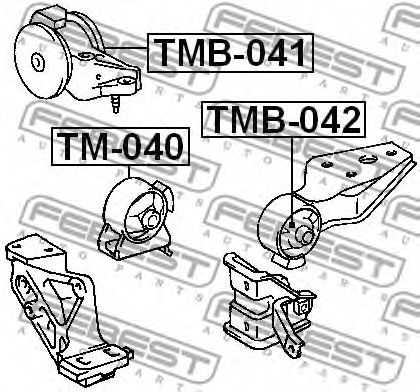 Подушка двигателя FEBEST TMB-041 Подушка двигателя FEBEST TMB-041
