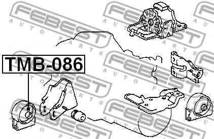 Подушка двигателя FEBEST TMB-086 Подушка двигателя FEBEST TMB-086