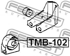 Подушка двигателя FEBEST TMB-102 Подушка двигателя FEBEST TMB-102