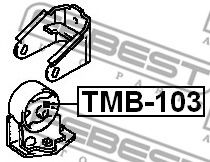 Подушка двигателя FEBEST TMB-103 Подушка двигателя FEBEST TMB-103