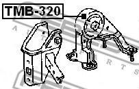 Подушка двигателя FEBEST TMB-320 Подушка двигателя FEBEST TMB-320