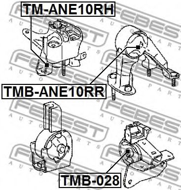 Подушка двигателя FEBEST TMB-ANE10RR Подушка двигателя FEBEST TMB-ANE10RR