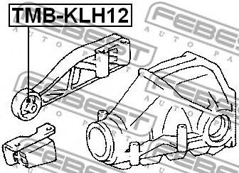 Опора, дифференциал FEBEST TMB-KLH12 Опора, дифференциал FEBEST TMB-KLH12