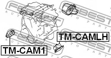 Подушка двигателя FEBEST TM-CAMLH Подушка двигателя FEBEST TM-CAMLH