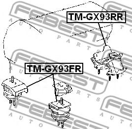 Подушка двигателя FEBEST TM-GX93FR Подушка двигателя FEBEST TM-GX93FR