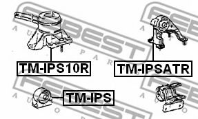 Подушка двигателя FEBEST TM-IPSATR Подушка двигателя FEBEST TM-IPSATR