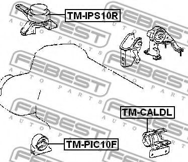 Подушка двигателя FEBEST TM-PIC10F Подушка двигателя FEBEST TM-PIC10F