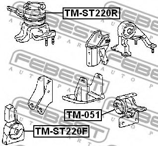 Подушка двигателя FEBEST TM-ST220F Подушка двигателя FEBEST TM-ST220F
