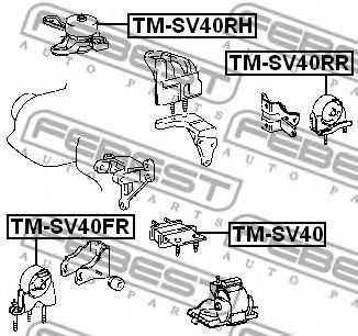 Подушка двигателя FEBEST TM-SV40FR Подушка двигателя FEBEST TM-SV40FR