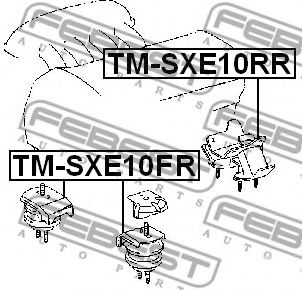 Подушка двигателя FEBEST TM-SXE10FR Подушка двигателя FEBEST TM-SXE10FR