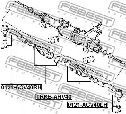 Пыльник рулевой рейки FEBEST TRKB-AHV40 Пыльник рулевой рейки FEBEST TRKB-AHV40