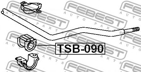 Втулка стабилизатора FEBEST TSB-090 Втулка стабилизатора FEBEST TSB-090