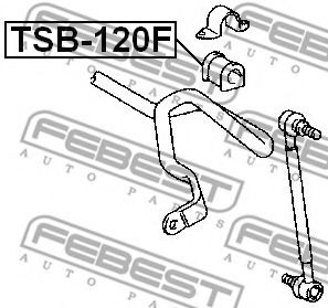 Втулка стабилизатора FEBEST TSB-120F Втулка стабилизатора FEBEST TSB-120F