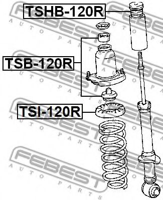 Дистанционная труба, амортизатор FEBEST TSB-120R Дистанционная труба, амортизатор FEBEST TSB-120R