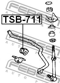 Втулка стабилизатора FEBEST TSB-711 Втулка стабилизатора FEBEST TSB-711
