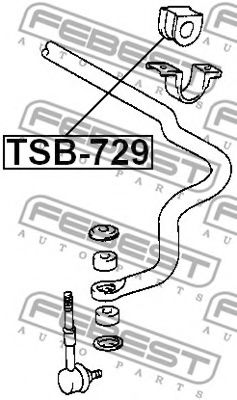 Втулка стабилизатора FEBEST TSB-729 Втулка стабилизатора FEBEST TSB-729