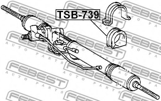 Подвеска, рулевое управление FEBEST TSB-739 Подвеска, рулевое управление FEBEST TSB-739