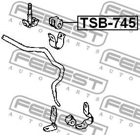 Втулка стабилизатора FEBEST TSB-745 Втулка стабилизатора FEBEST TSB-745