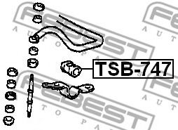 Втулка стабилизатора FEBEST TSB-747 Втулка стабилизатора FEBEST TSB-747