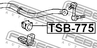 Втулка стабилизатора FEBEST TSB-775 Втулка стабилизатора FEBEST TSB-775