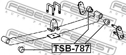 Втулка рессоры FEBEST TSB-787 Втулка рессоры FEBEST TSB-787