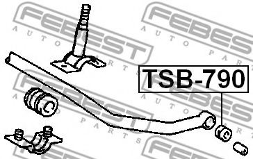 Втулка стабилизатора FEBEST TSB-790 Втулка стабилизатора FEBEST TSB-790