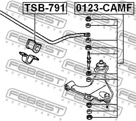 Втулка стабилизатора FEBEST TSB-791 Втулка стабилизатора FEBEST TSB-791