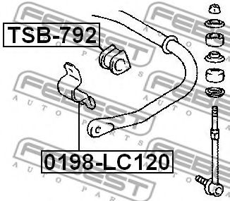 Втулка стабилизатора FEBEST TSB-792 Втулка стабилизатора FEBEST TSB-792
