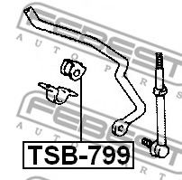 Втулка стабилизатора FEBEST TSB-799 Втулка стабилизатора FEBEST TSB-799
