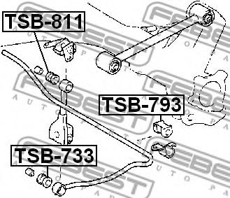 Сайлентблок рычага FEBEST TSB-811 Сайлентблок рычага FEBEST TSB-811
