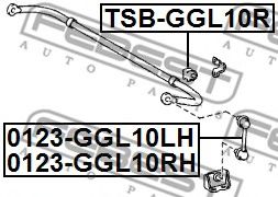 Втулка стабилизатора FEBEST TSB-GGL10R Втулка стабилизатора FEBEST TSB-GGL10R