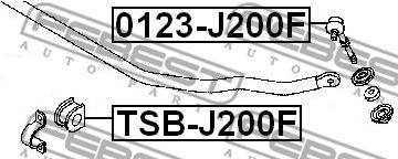 Втулка стабилизатора FEBEST TSB-J200F Втулка стабилизатора FEBEST TSB-J200F