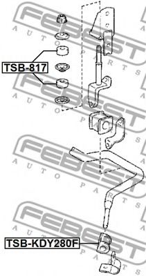 Втулка стабилизатора FEBEST TSB-KDY280F Втулка стабилизатора FEBEST TSB-KDY280F