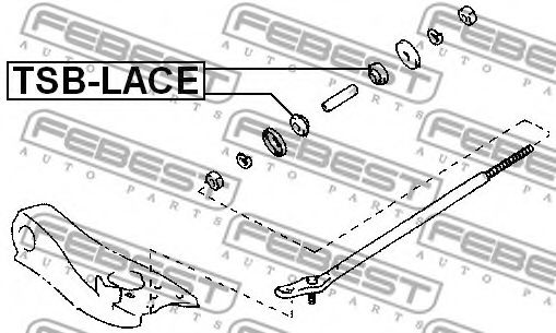Сайлентблок рычага FEBEST TSB-LACE Сайлентблок рычага FEBEST TSB-LACE