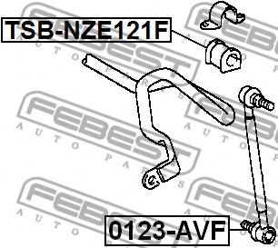 Втулка стабилизатора FEBEST TSB-NZE121F Втулка стабилизатора FEBEST TSB-NZE121F