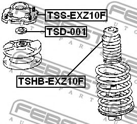 Пыльник амортизатора FEBEST TSHB-EXZ10F Пыльник амортизатора FEBEST TSHB-EXZ10F