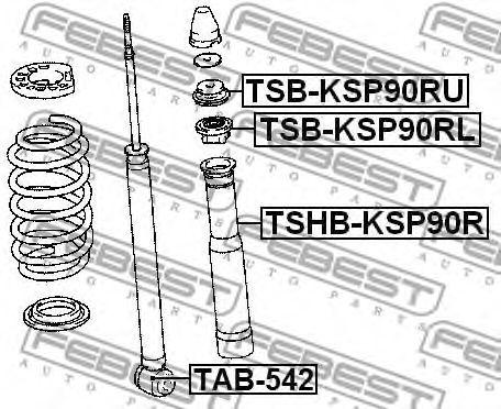 Пыльник амортизатора FEBEST TSHB-KSP90R Пыльник амортизатора FEBEST TSHB-KSP90R