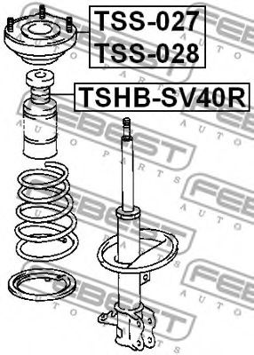 Пыльник амортизатора FEBEST TSHB-SV40R Пыльник амортизатора FEBEST TSHB-SV40R