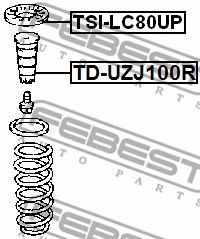 Тарелка пружины FEBEST TSI-LC80UP Тарелка пружины FEBEST TSI-LC80UP