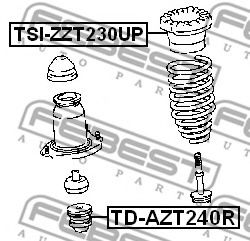 Тарелка пружины FEBEST TSI-ZZT230UP Тарелка пружины FEBEST TSI-ZZT230UP