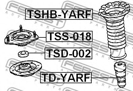 Подвеска, амортизатор FEBEST TSS-018 Подвеска, амортизатор FEBEST TSS-018