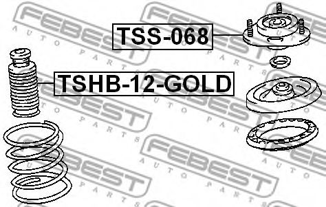 Подвеска, амортизатор FEBEST TSS-068 Подвеска, амортизатор FEBEST TSS-068