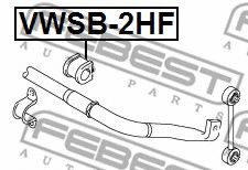 Втулка стабилизатора FEBEST VWSB-2HF Втулка стабилизатора FEBEST VWSB-2HF